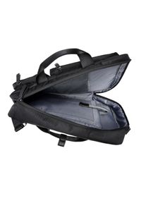 Ochnik - Czarny męski plecak i torba podróżna 2w1. Kolor: czarny. Materiał: nylon #10