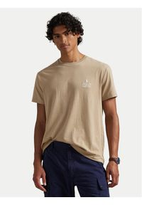 Polo Ralph Lauren T-Shirt 710981136502 Beżowy Regular Fit. Typ kołnierza: polo. Kolor: beżowy. Materiał: bawełna #1