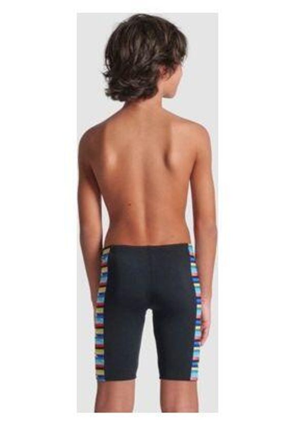 Spodenki do pływania Arena Stripe czarne - jammery. Kolor: różowy, czarny, wielokolorowy, zielony
