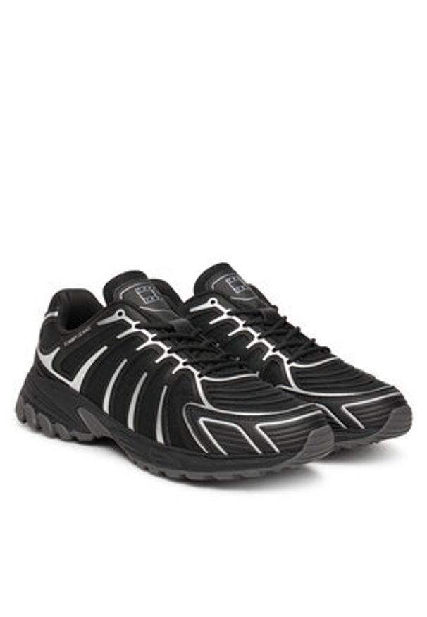 Tommy Jeans Sneakersy Tjm Outdoor Runner Tech. EM0EM01640 Czarny. Kolor: czarny. Materiał: skóra. Sport: outdoor