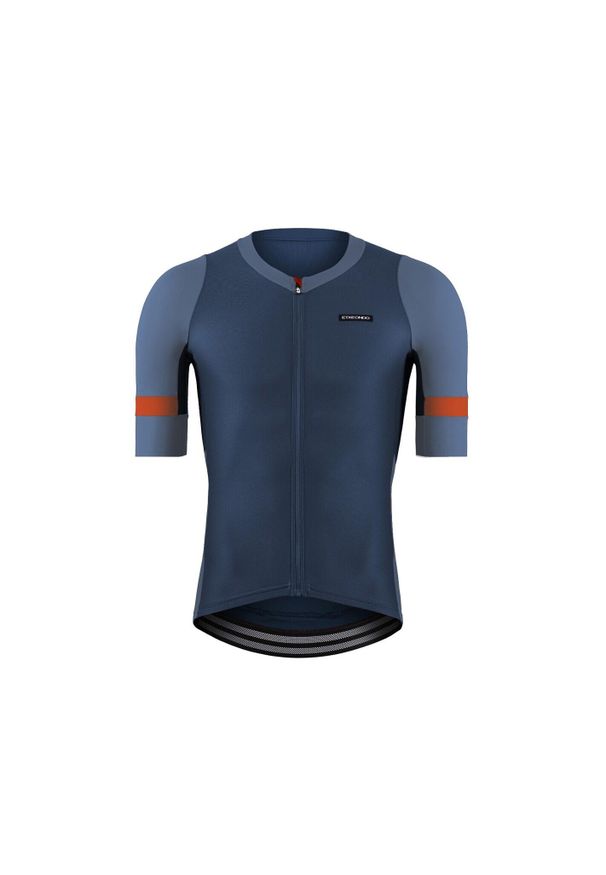 ETXEONDO - Koszulka Etxeondo Mendi. Kolor: wielokolorowy, niebieski, pomarańczowy. Sport: kolarstwo