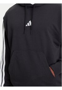 Adidas - adidas Bluza Essentials 3-Stripes JD1874 Czarny Regular Fit. Kolor: czarny. Materiał: bawełna #4