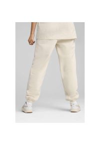 Puma - Spodnie dresowe unisex Essentials Elevated PUMA Alpine Snow White. Kolor: biały. Materiał: dresówka