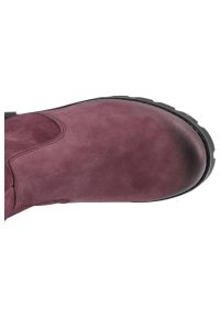 Bordowe Kozaki Simen Damskie Modne Ocieplane Buty. Okazja: na co dzień. Kolor: czerwony. Materiał: materiał. Szerokość cholewki: normalna. Styl: casual, elegancki #9