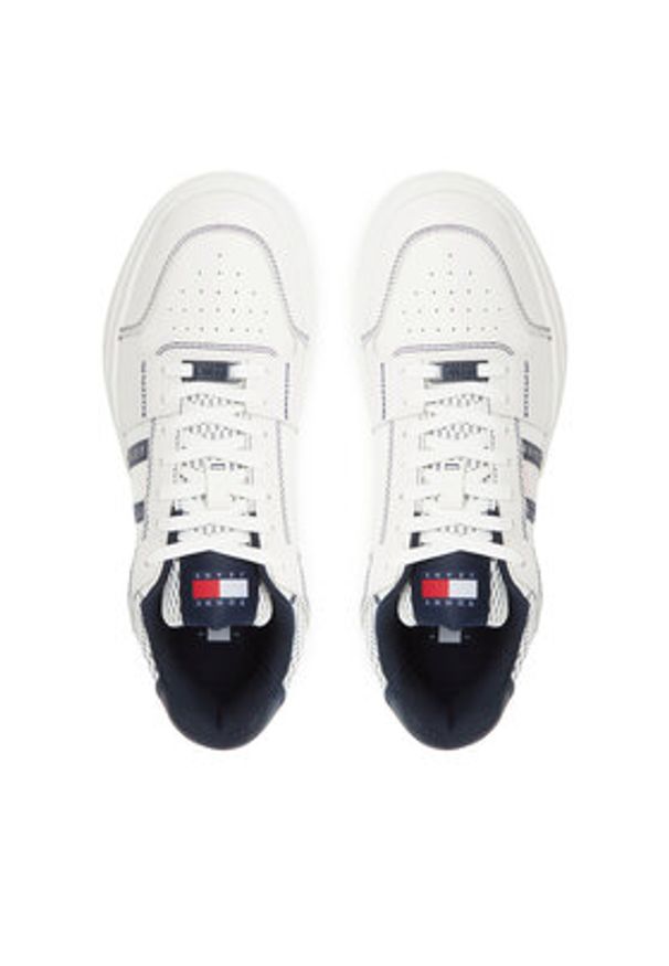Tommy Jeans Sneakersy Tjm The Brooklyn EM0EM01548 Biały. Kolor: biały. Materiał: skóra