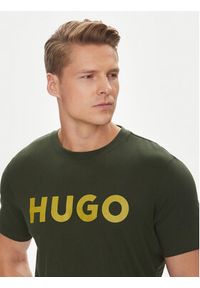 Hugo - HUGO T-Shirt Dulivio 50467556 Zielony Regular Fit. Kolor: zielony. Materiał: bawełna #3
