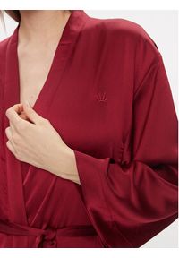 Triumph Szlafrok Robes Satin Robe 01 10216534 Bordowy. Kolor: czerwony. Materiał: syntetyk