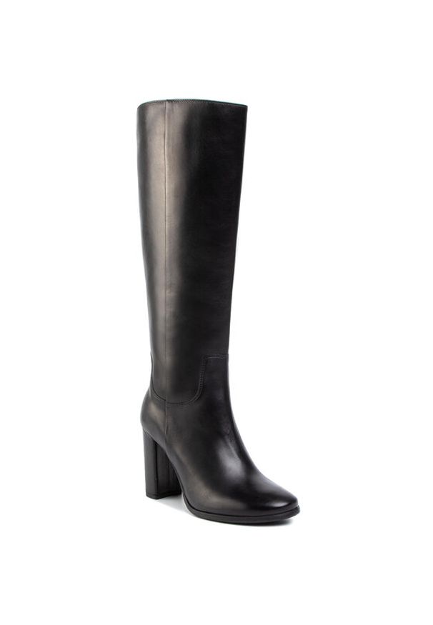 Gino Rossi Kozaki 71028-02 Czarny. Kolor: czarny. Materiał: skóra