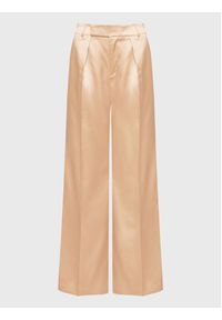 Simple Spodnie materiałowe SPD014 Beżowy Regular Fit. Kolor: beżowy. Materiał: syntetyk #2