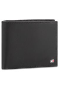 TOMMY HILFIGER - Tommy Hilfiger Duży Portfel Męski Eton Trifold AM0AM00657 Czarny. Kolor: czarny