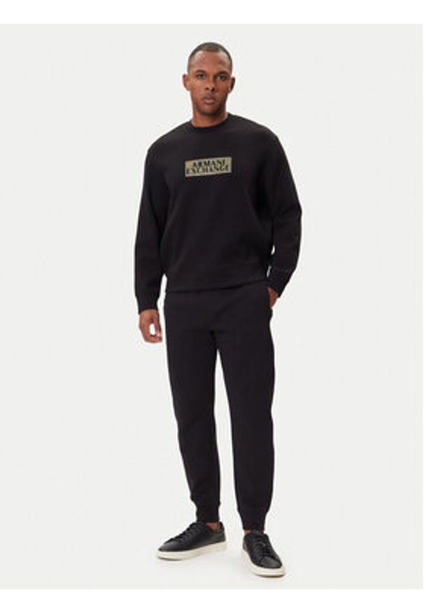 Armani Exchange Bluza XM001892 AF10818 MC237 Czarny Regular Fit. Kolor: czarny. Materiał: bawełna