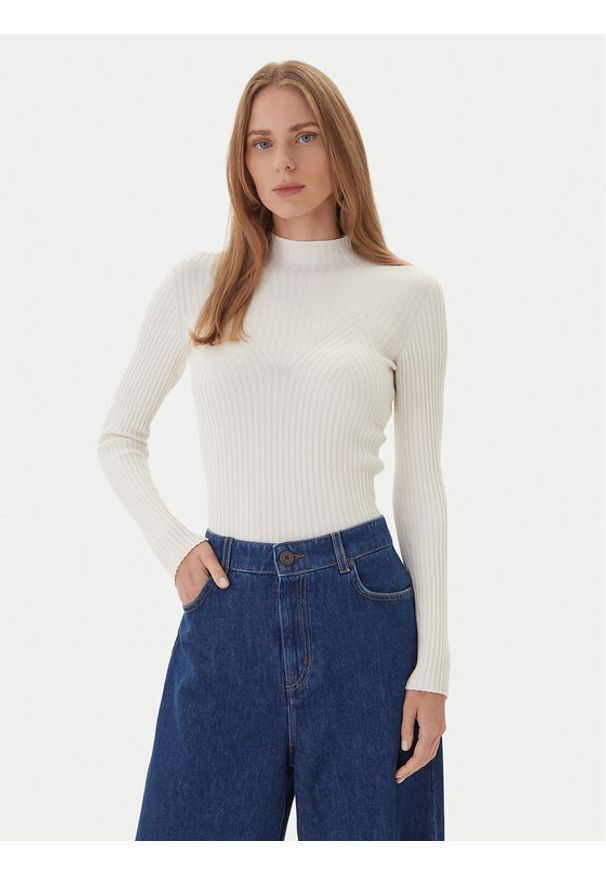 Kontatto Sweter 3M0814C Écru Regular Fit. Materiał: syntetyk