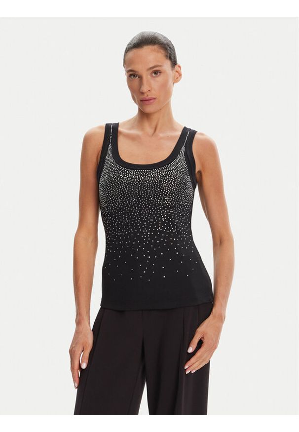 Rinascimento Top CFC0124040003 Czarny Regular Fit. Kolor: czarny. Materiał: bawełna