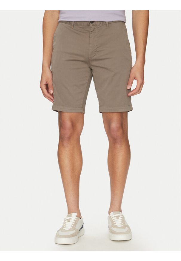 BOSS Szorty materiałowe 50536723 Beżowy Slim Fit. Kolor: beżowy. Materiał: bawełna