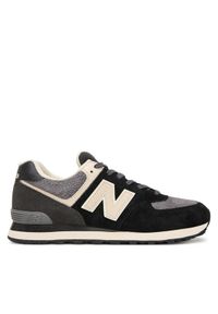 New Balance Sneakersy U574SBK M Czarny. Kolor: czarny. Materiał: zamsz, skóra. Model: New Balance 574 #1