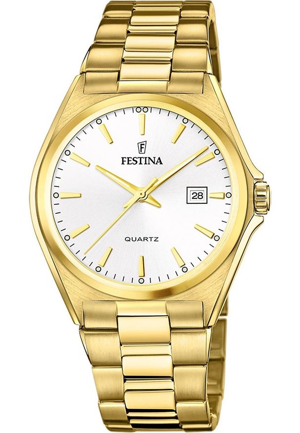 Zegarek Festina Zegarek męski Festina F20555-2 złoty. Kolor: złoty