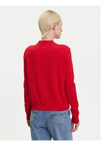 Tommy Jeans Sweter Essential DW0DW20159 Czerwony Regular Fit. Kolor: czerwony #5