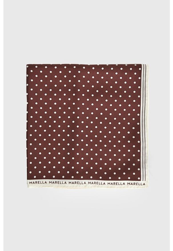Marella - Chusta damska jedwabna w groszki Attinia MARELLA ACCESSORI. Materiał: jedwab. Wzór: grochy