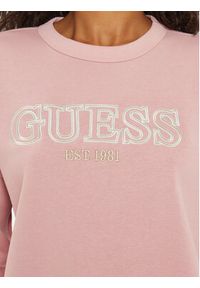 Guess Bluza V4BQ03 KCHX0 Fioletowy Regular Fit. Kolor: fioletowy. Materiał: bawełna, syntetyk #3