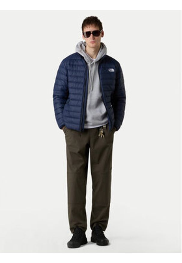 The North Face Kurtka puchowa Classic NF0A8D1U Granatowy Regular Fit. Kolor: niebieski. Materiał: syntetyk