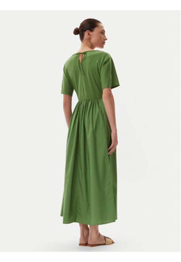 Weekend Max Mara Sukienka codzienna Brozno 2515621082 Zielony Relaxed Fit. Okazja: na co dzień. Kolor: zielony. Materiał: bawełna. Typ sukienki: proste. Styl: casual