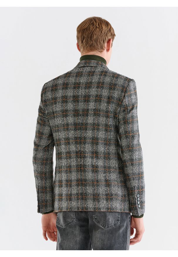 Pako Lorente - PAKO LORENTE – Marynarka casualowa w kratę. Okazja: na co dzień. Sezon: jesień. Styl: casual