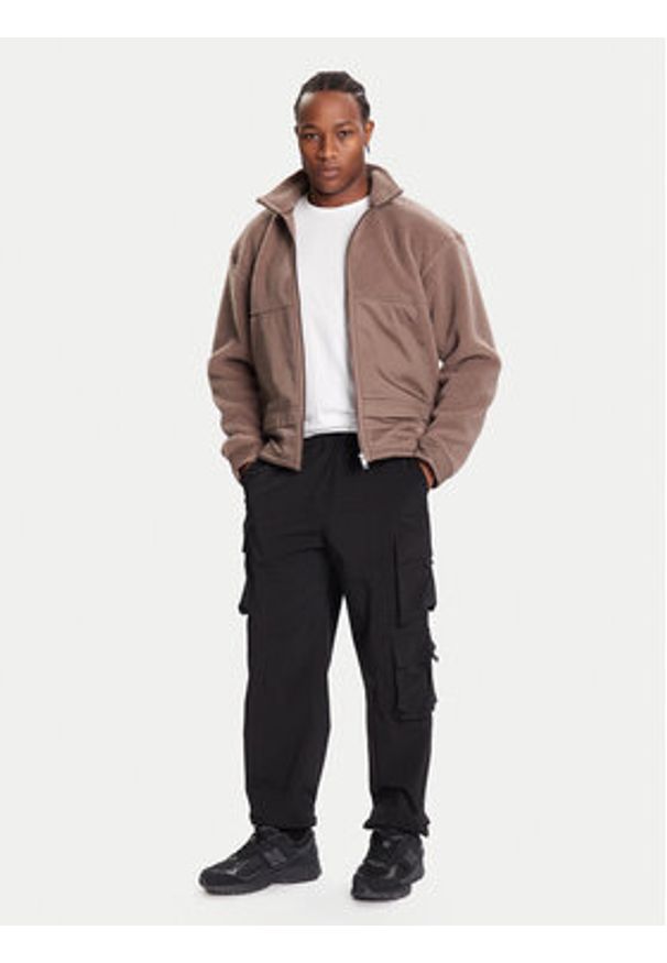 Adidas - adidas Polar Premium Essentials JW3510 Brązowy Loose Fit. Kolor: brązowy. Materiał: syntetyk