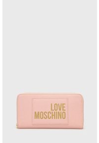 Love Moschino portfel damski kolor różowy. Kolor: różowy
