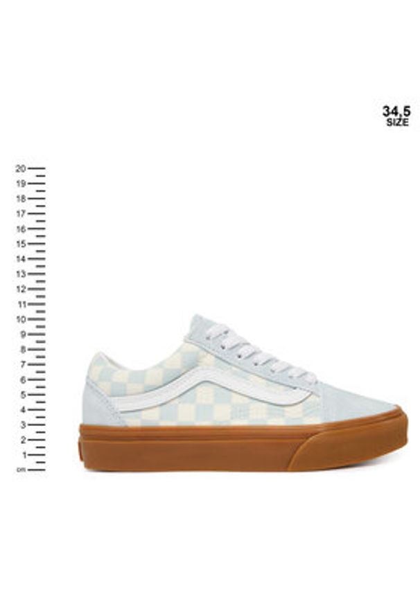 Vans Tenisówki Old Skool VN000D2VCJF1 Niebieski jasny. Kolor: niebieski. Materiał: zamsz, skóra