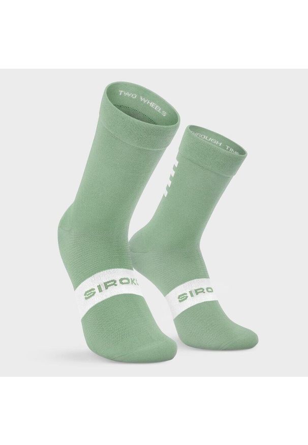 SIROKO - Skarpetki rowerowe Kolarstwo Siroko S1 Olive Sa Calobra. Kolor: zielony. Materiał: nylon. Sport: kolarstwo