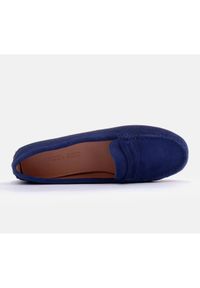 Marco Shoes Mokasyny zamszowe granatowe niebieskie. Kolor: niebieski. Materiał: zamsz. Styl: klasyczny #4