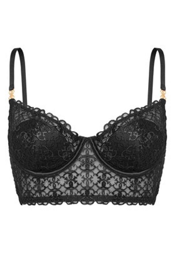 Guess Biustonosz z fiszbiną O5BC14 K1760 Czarny. Kolor: czarny. Materiał: syntetyk