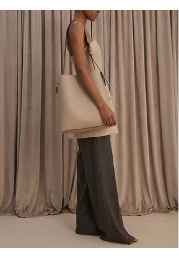 Gino Rossi - GINO ROSSI Torebka EO-WEN-3 Beżowy. Kolor: beżowy