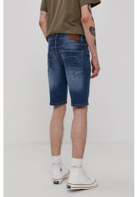 Lee Cooper Szorty jeansowe męskie kolor granatowy. Okazja: na co dzień. Kolor: niebieski. Materiał: jeans. Styl: casual #3