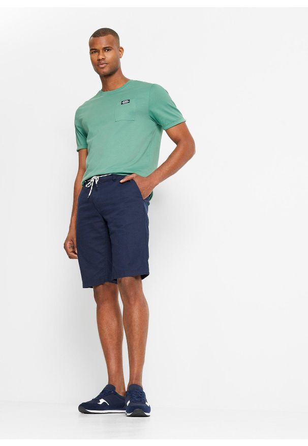 bonprix - T-shirt z czystej bawełny organicznej (2 szt.). Kolor: zielony. Materiał: bawełna. Wzór: aplikacja