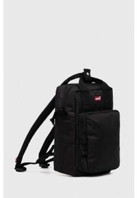 Levi's® - Levi's plecak damski kolor czarny mały gładki. Kolor: czarny. Wzór: gładki. Styl: biznesowy #4