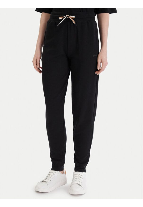 BOSS - Boss Spodnie dresowe CP Stripe 50524759 Czarny Regular Fit. Kolor: czarny. Materiał: bawełna