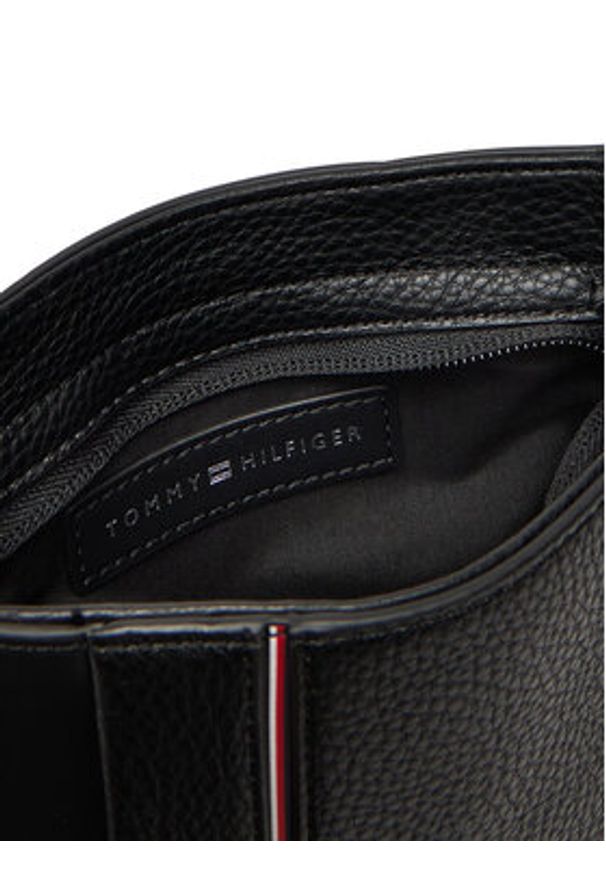 TOMMY HILFIGER - Tommy Hilfiger Saszetka Th Central Mini Crossover AM0AM13633 Czarny. Kolor: czarny. Materiał: skóra