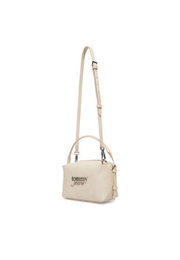 Tommy Jeans Torebka Tjw Bold Camera Bag AW0AW18470 Écru. Kolor: kremowy. Materiał: skórzane