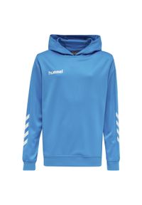 Bluza dziecięca z kapturem Hummel hmlPROMO Poly. Typ kołnierza: kaptur. Kolor: niebieski. Materiał: poliester, prążkowany. Sport: joga i pilates #1