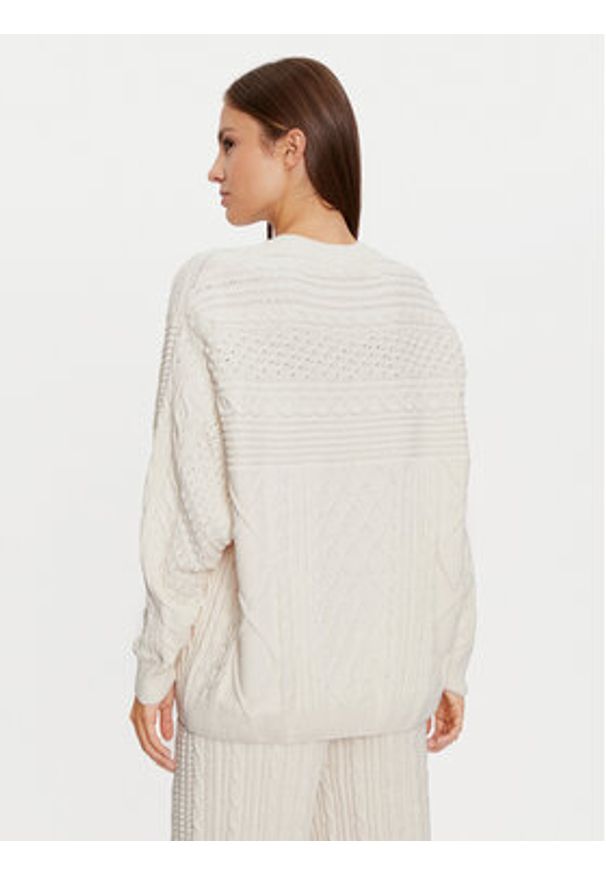 Adidas - adidas Bluza JN8318 Écru Regular Fit. Materiał: syntetyk
