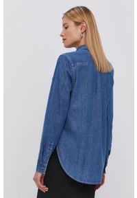 Tommy Jeans - Koszula bawełniana jeansowa. Okazja: na co dzień. Kolor: niebieski. Materiał: bawełna. Długość rękawa: długi rękaw. Długość: długie. Styl: casual #5