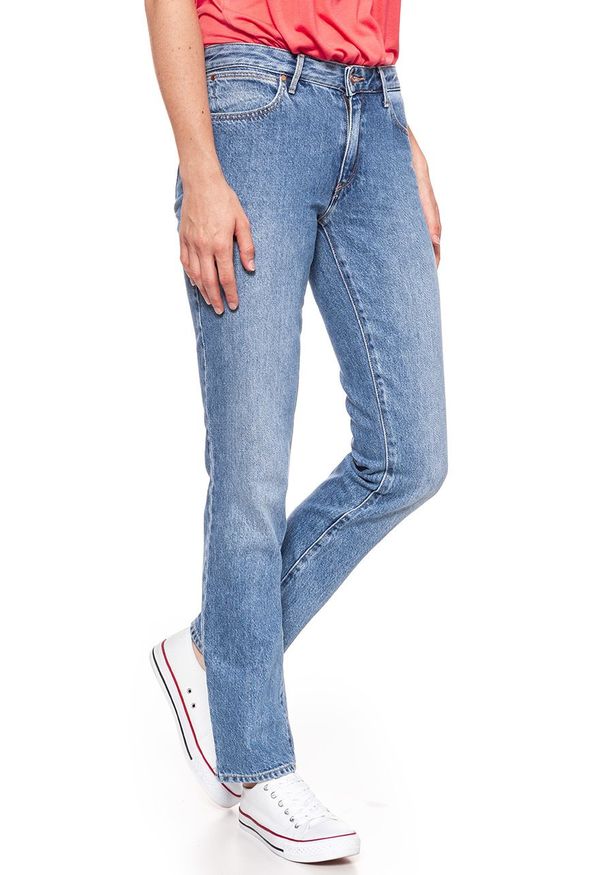 Wrangler - WRANGLER STRAIGHT ALL STAR BLUE W28TRI25U 112128522. Wzór: aplikacja. Styl: klasyczny