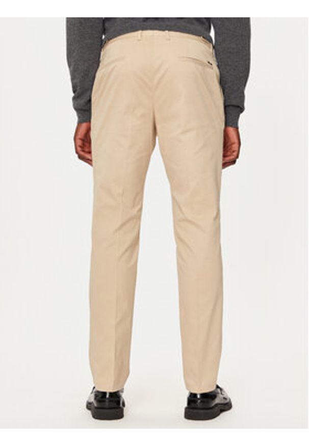 BOSS - Boss Spodnie materiałowe C-Genius-Dtl-243F 50527920 Beżowy Slim Fit. Kolor: beżowy. Materiał: bawełna