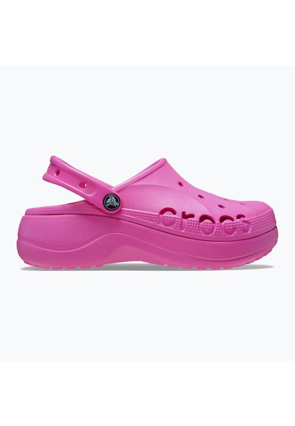 Klapki Crocs Baya Platform Clog. Kolor: różowy. Obcas: na platformie