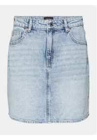 Vero Moda Spódnica jeansowa Tessa 10301536 Niebieski Regular Fit. Kolor: niebieski. Materiał: bawełna #6