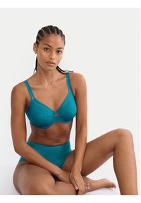 Triumph Biustonosz z fiszbiną Signature Sheer 10215906 Niebieski. Kolor: niebieski. Materiał: syntetyk #3