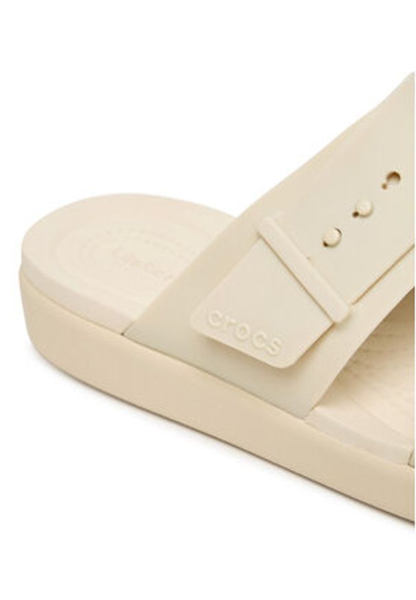 Crocs Klapki Brooklyn Buckle Low Low 211215 Écru