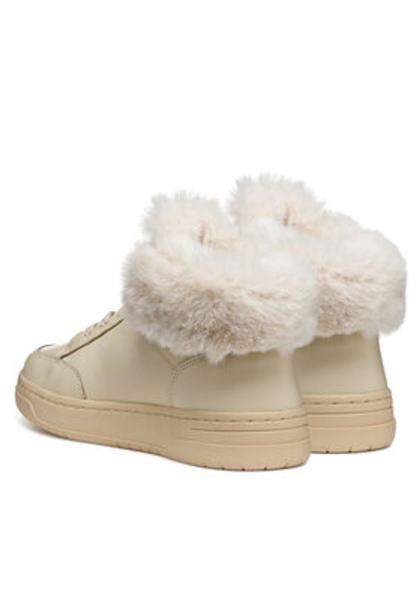 Geox Sneakersy D Sedral Court D564QC 00085 C1122 Écru. Kolor: kremowy. Materiał: skóra