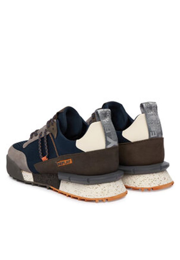 Replay - REPLAY Sneakersy GMS1P .000.C0072L Granatowy. Kolor: niebieski. Materiał: zamsz, skóra